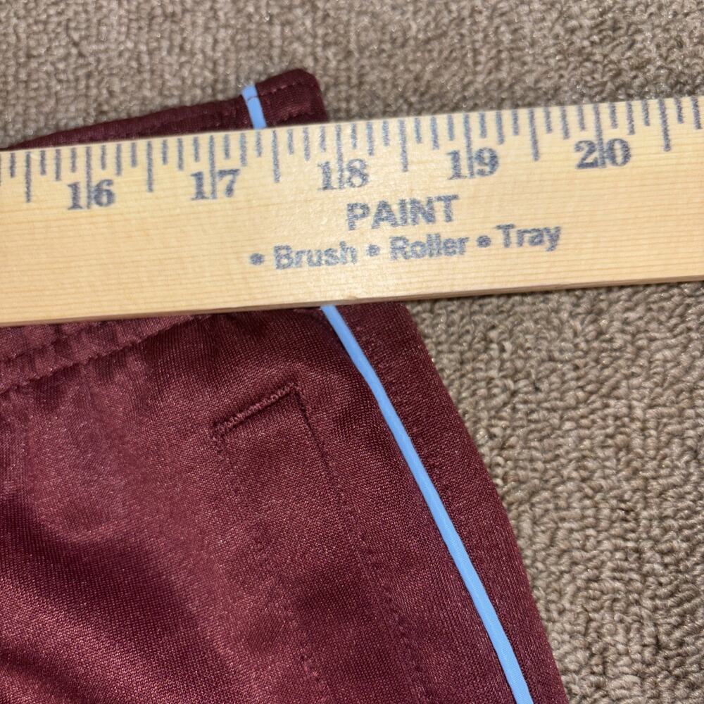 Vintage 90s Stussy Men’s Track Pants XL Brick Red Pinstripe - Picture 7 of 7